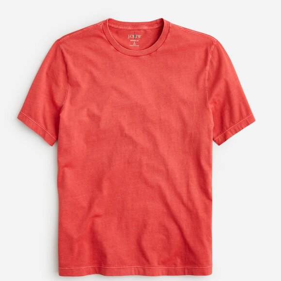 J. Crew Seasoned Red Cotton washed jersey tee/NWT/L - Picture 3 of 8
